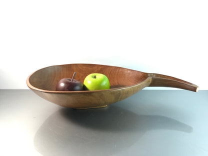 HOLZSCHALE Teak  45 cm Schale Schüssel Vintage 50er 60er MID CENTURY 