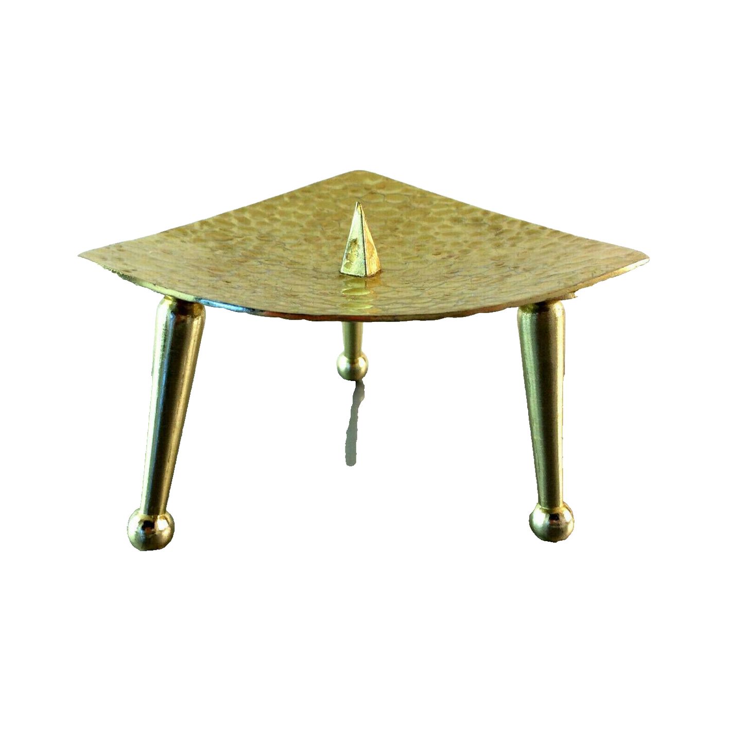 ALU Kerzenhalter Kerzenständer 11,5 cm 50er Messing farben golden 60er