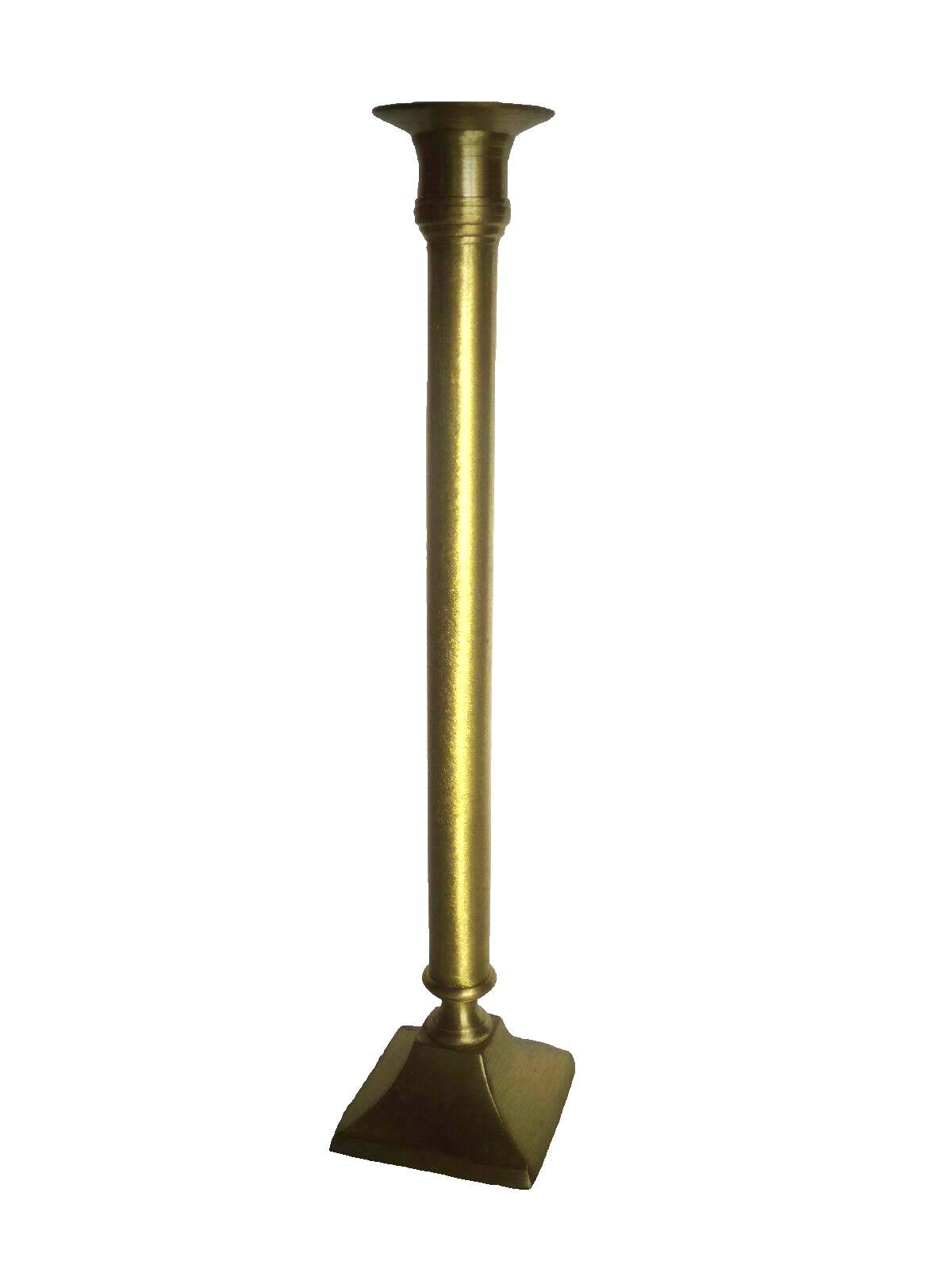 Kerzenständer MESSING Kerzenhalter Haushaltskerzen 30 cm gebürstet