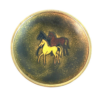 Käthe RUCKENBROD Teller Emaille 50er MID CENTURY Stegemaille Cloisonné