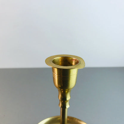 Kerzenhalter MESSING Kerzenständer 60er 50er Tafelkerzen H 10  cm  Set