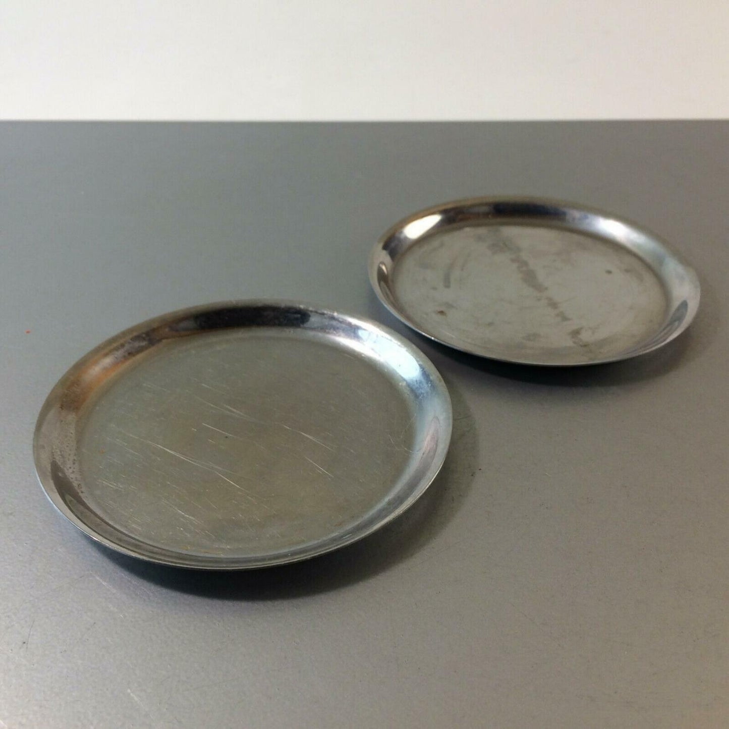 Edelstahl Untersetzer 9,5 cm 2er 70er Teller für Teegläser  oder Gläser