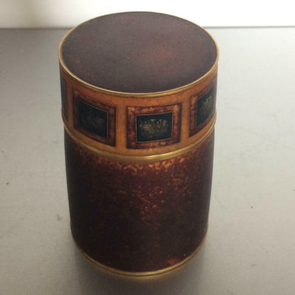 Käthe RUCKENBROD Dose Emaille 50er 60er Stegemaille Cloisonne Deckeldose