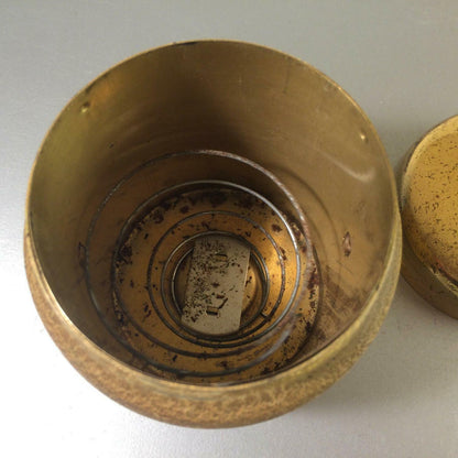 ERHARD & SÖHNE Dose MESSING Deckeldose H 10 cm cm Zigarettendose