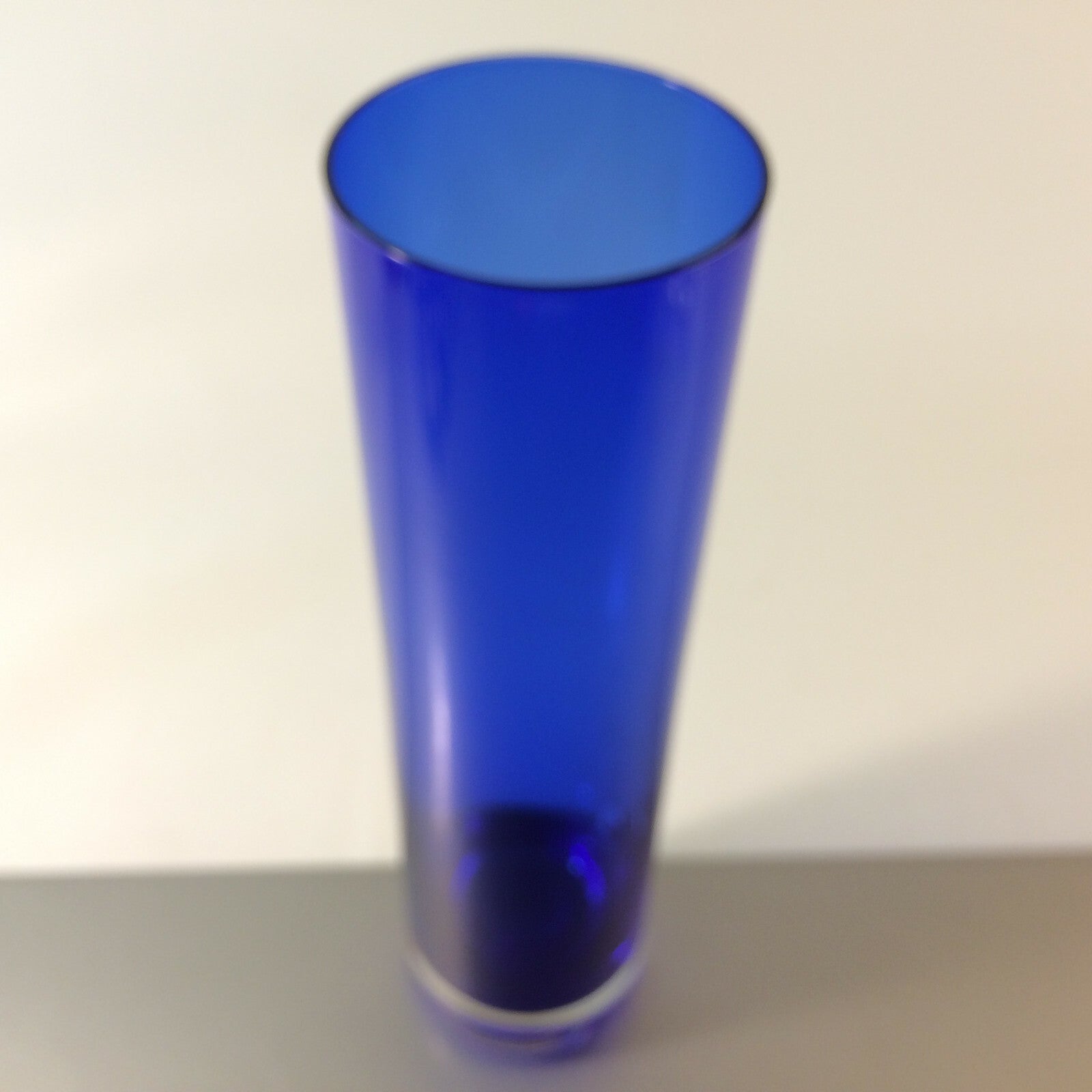 Vase 26 cm MID CENTURY Vase blau 70er 60er  Vintage