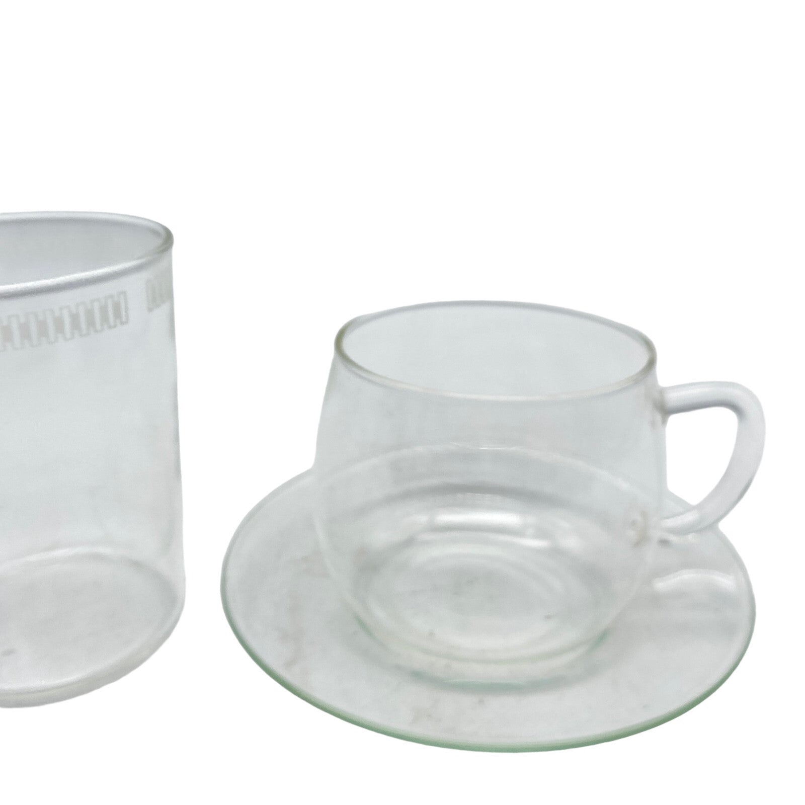 SCHOTT Teegläser Teeglas Tassen Glas H 9 cm und Tasse H 6,7 cm Untertasse