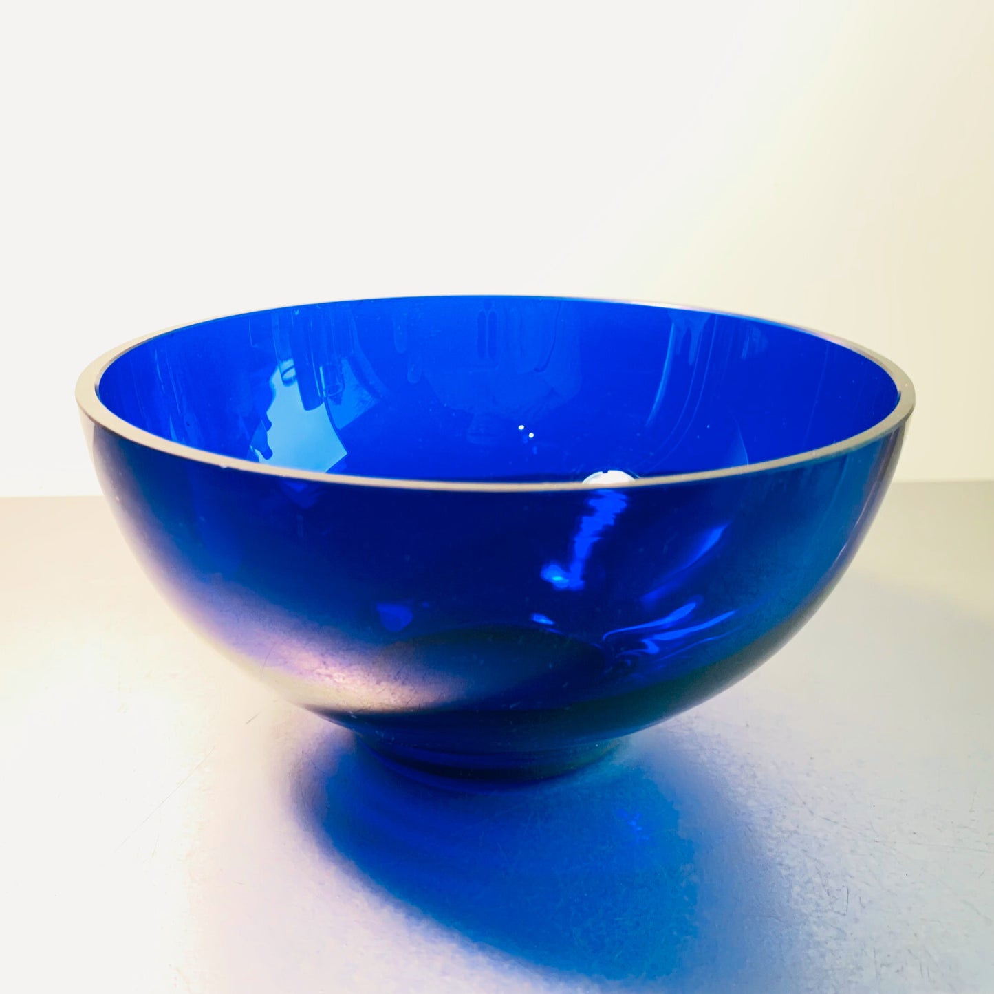 Schalen Schüssel Schälchen Glas 50er 60er blau Set 15/16 cm 50er 60er