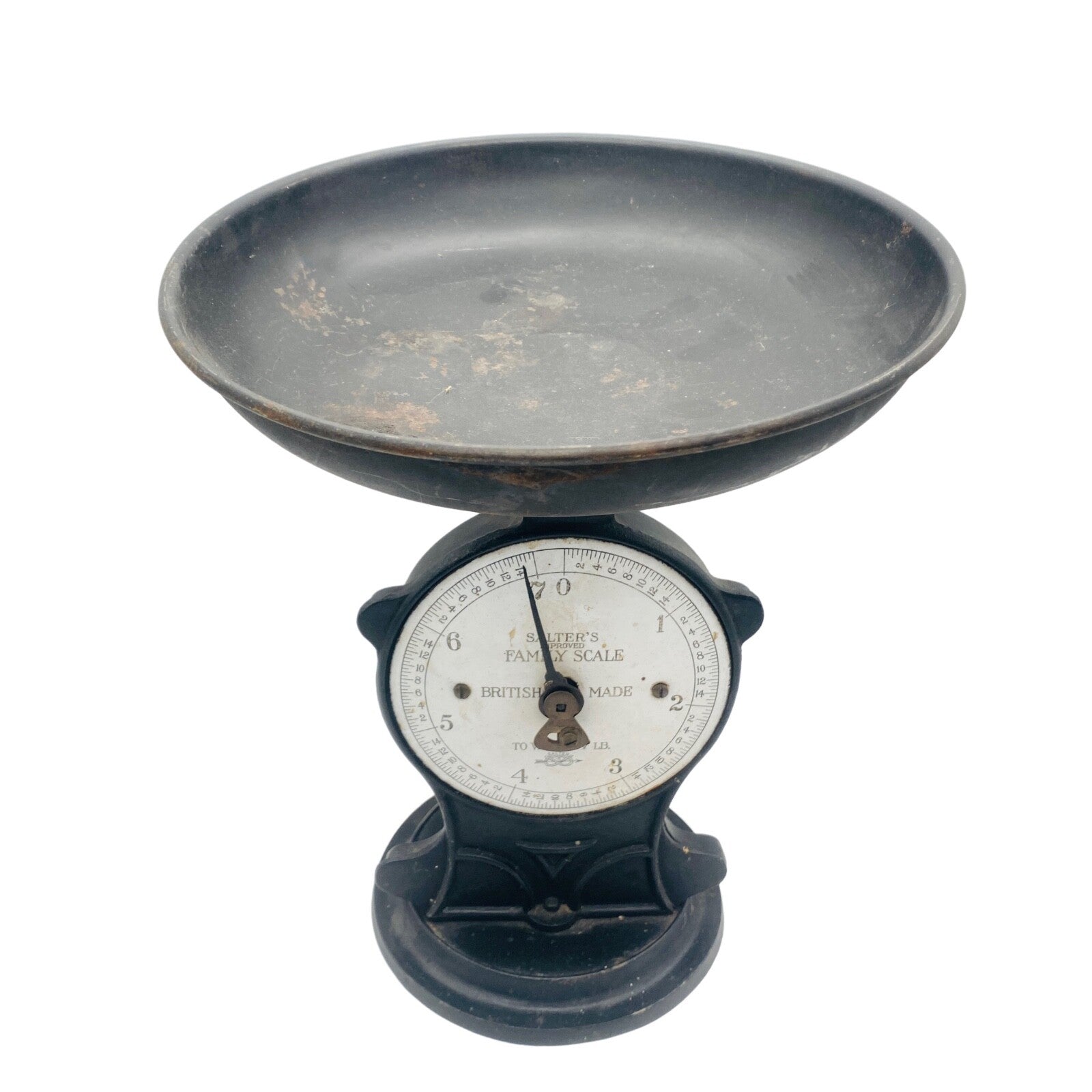 Salter Britische WAAGE Haushaltswaage Küchenwaage bis 7 Pfund (LB) Eisenschwarz