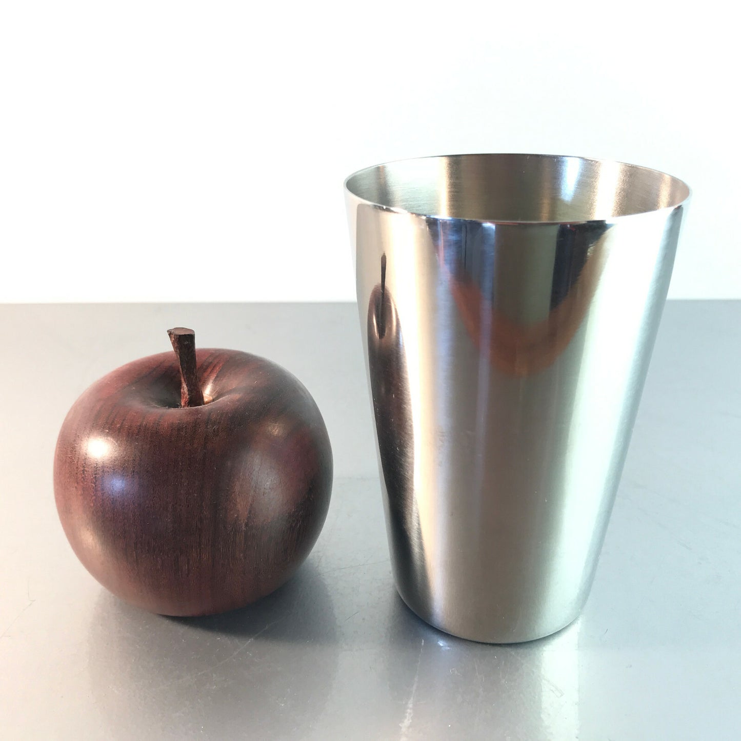 Edelstahl Becher 11 cm Trinkbecher Zahnputzbecher