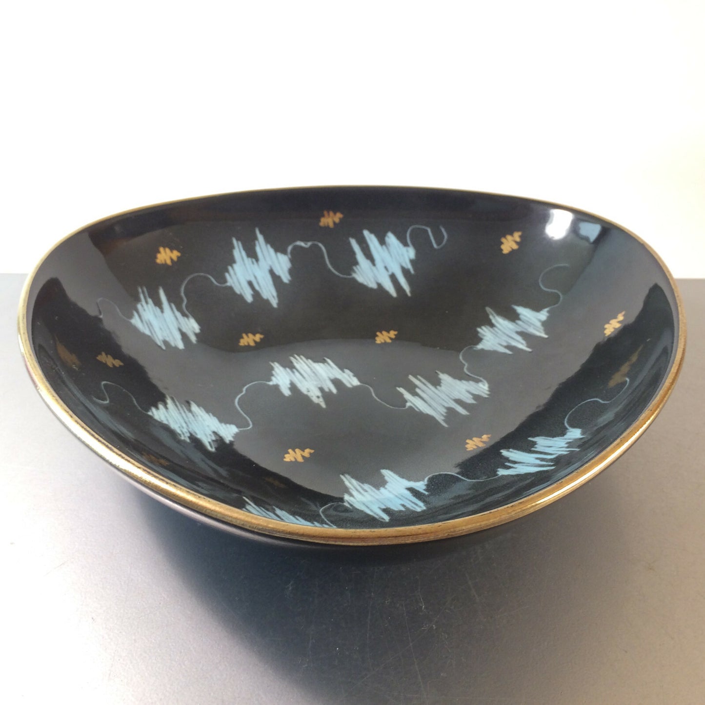 WÄCHTERSBACH Keramik Schale 25,5 cm 50er 60er "TOKIO" Mid Century Schüssel