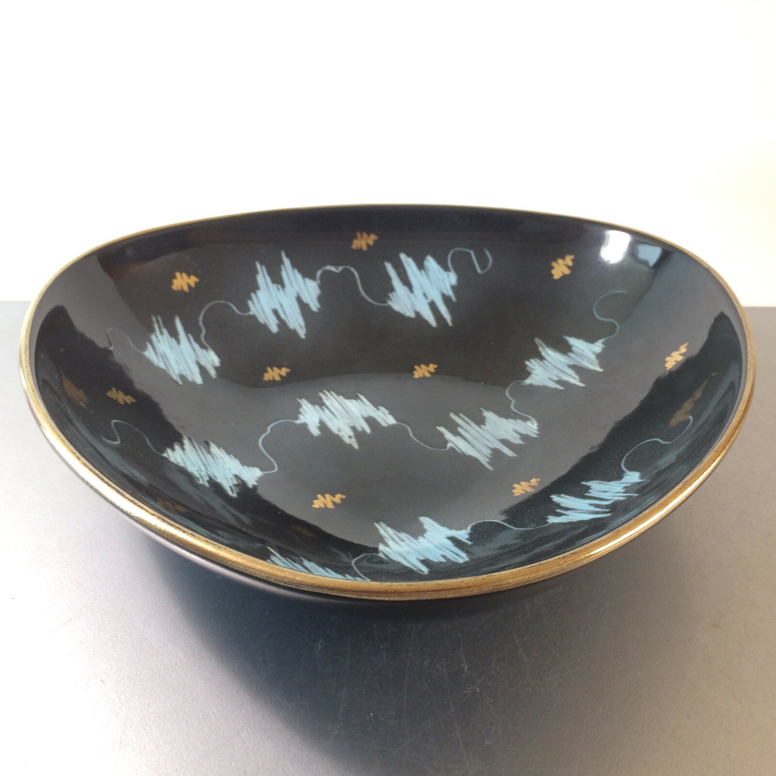 WÄCHTERSBACH Keramik Schale 25,5 cm 50er 60er "TOKIO" Mid Century Schüssel