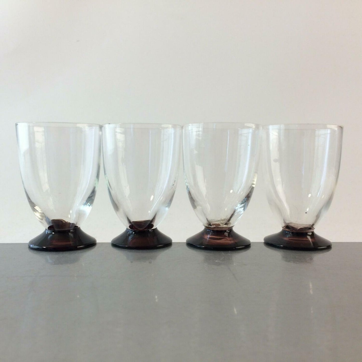 Schnapsgläser 4er Set bunt ca 7 cm Likörgläser Gläser Glas  lila