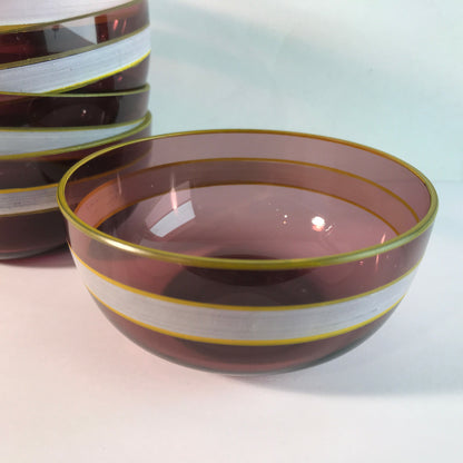 Lila Schälchen Schale 10,3 cm 50er 60er Vintage MID CENTURY Schüssel 