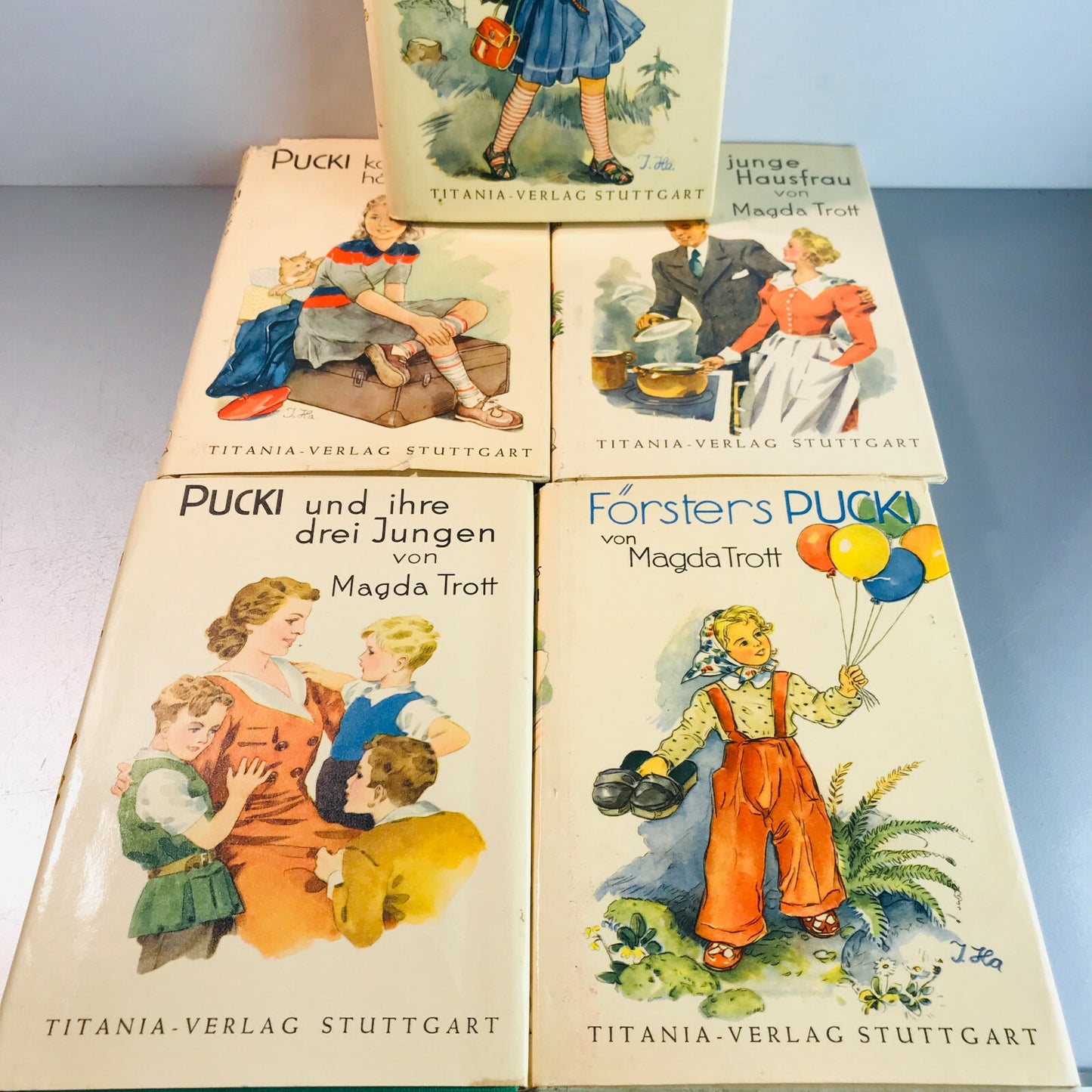 PUCKI von Magda Trott 5 Bände 1 2 4 8 und 10