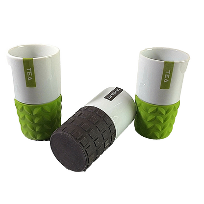 spizy DENMARK 3er Set Becher Tea Tee & Chocolate mit Silikonhülle 12,5 cm