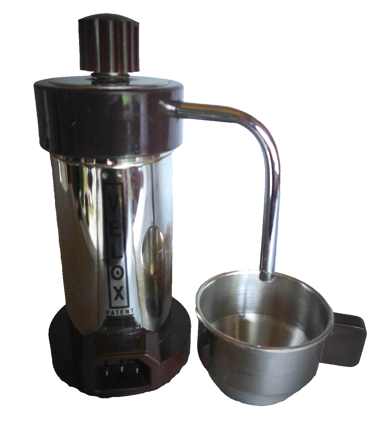 Velox Ferrara PATENT Espressokocher braun elektr. 2 Tassen 70er Italy