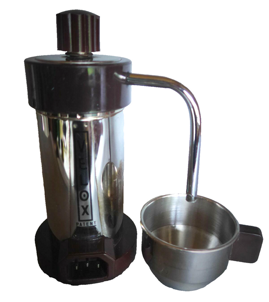Velox Ferrara PATENT Espressokocher braun elektr. 2 Tassen 70er Italy