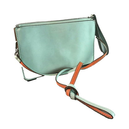 David Jones Handtasche pastell blau orange Damentasche Täschchen