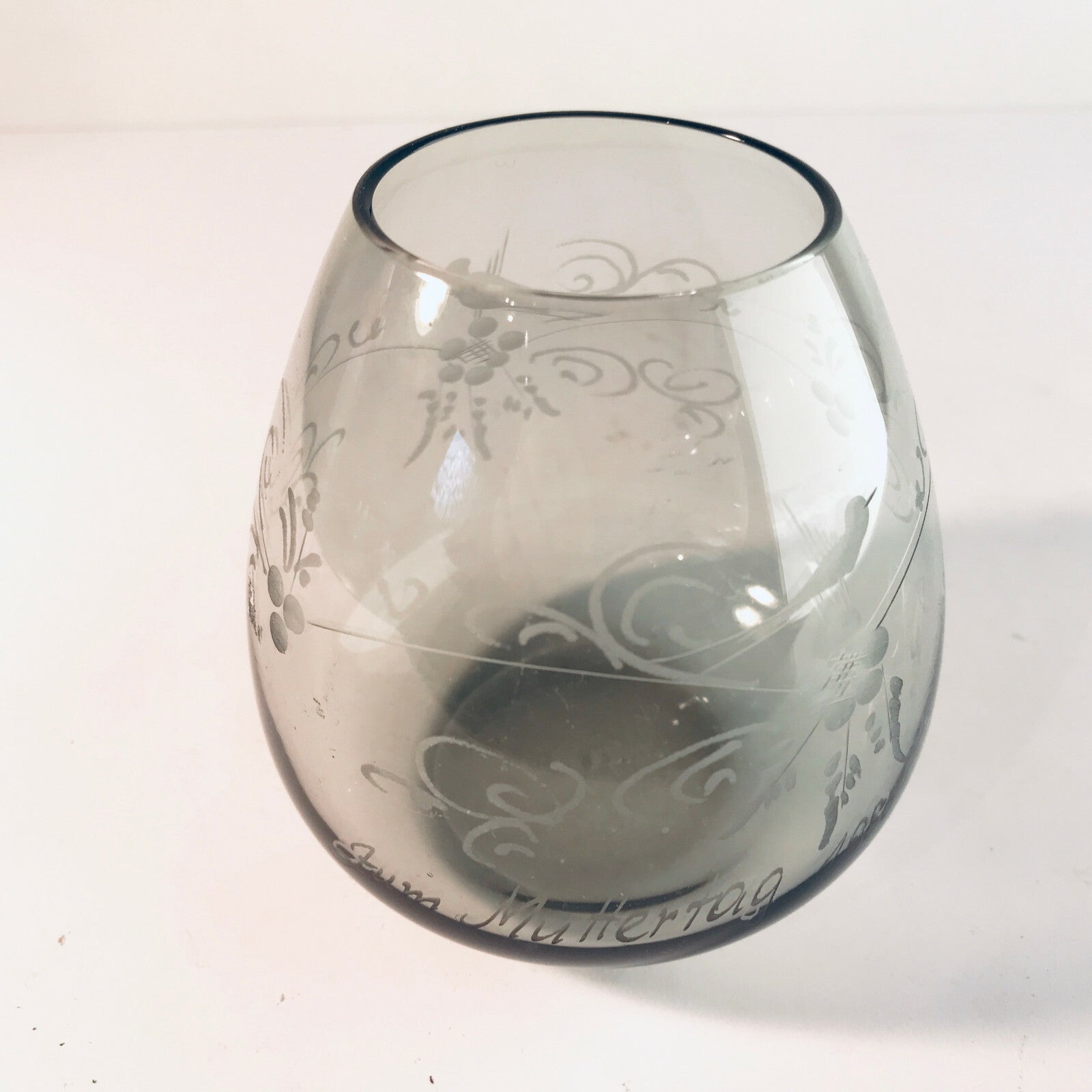 Vintage Vase ZUM MUTTERTAG 1980 Annette 50er 60er 9 cm MID CENTURY