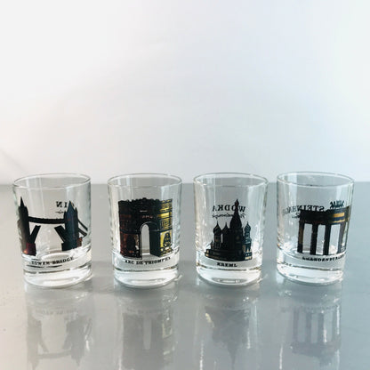 Gläser Glas Sonderedition 6 cm 4 er Set Schnapsgläser Gin Cognac Wodka