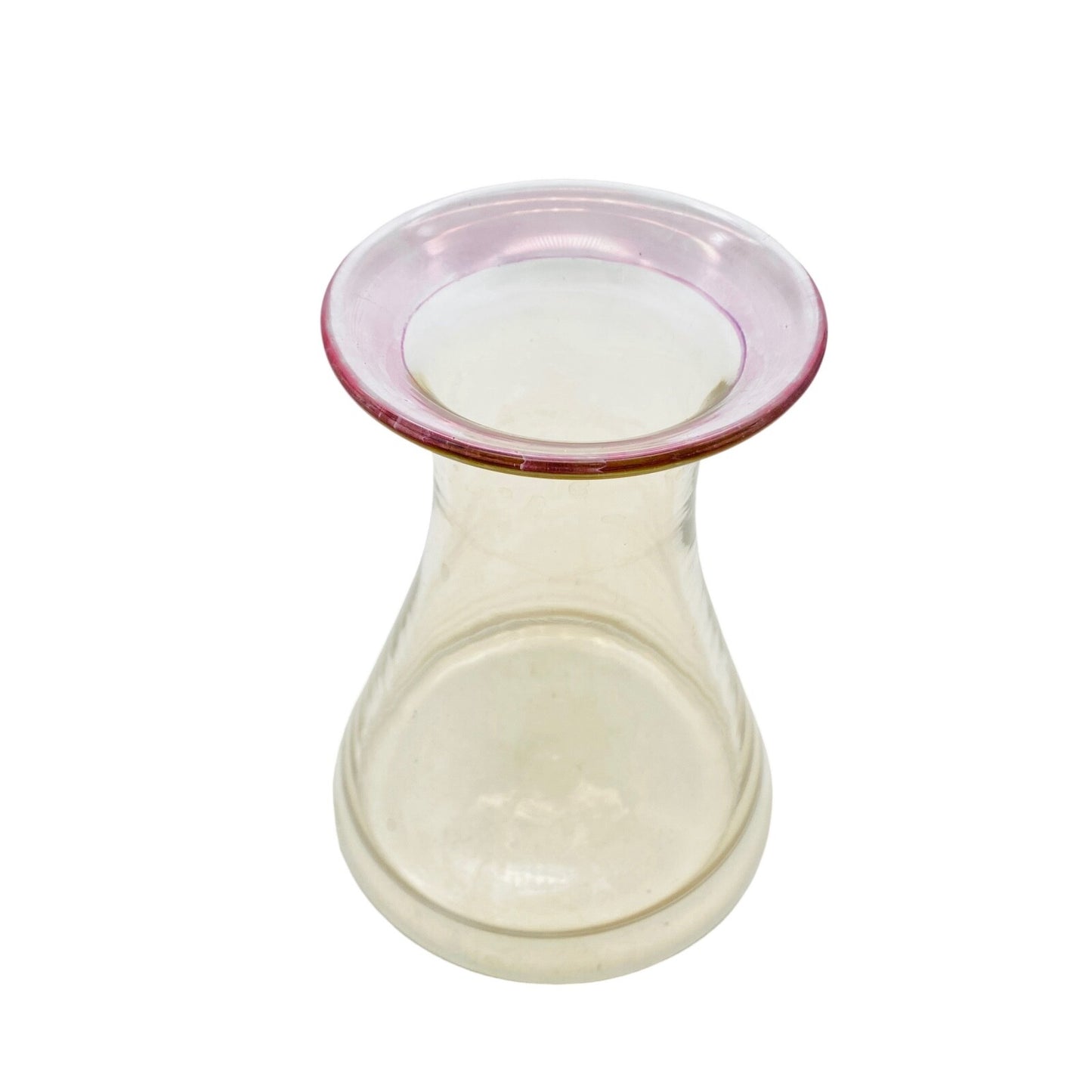 Vintage Glas Vase H 16,2 cm 60er 70er Pop Art irisierend Blumenvase