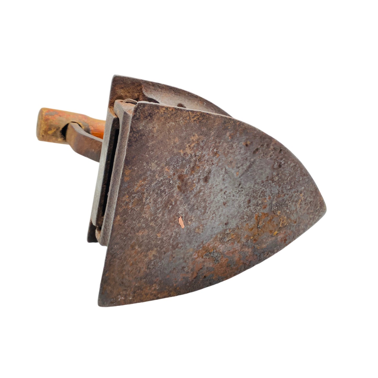 Altes Bügeleisen Reisebügeleisen Eisen für Kohle H 17 cm Dekoration Vintage