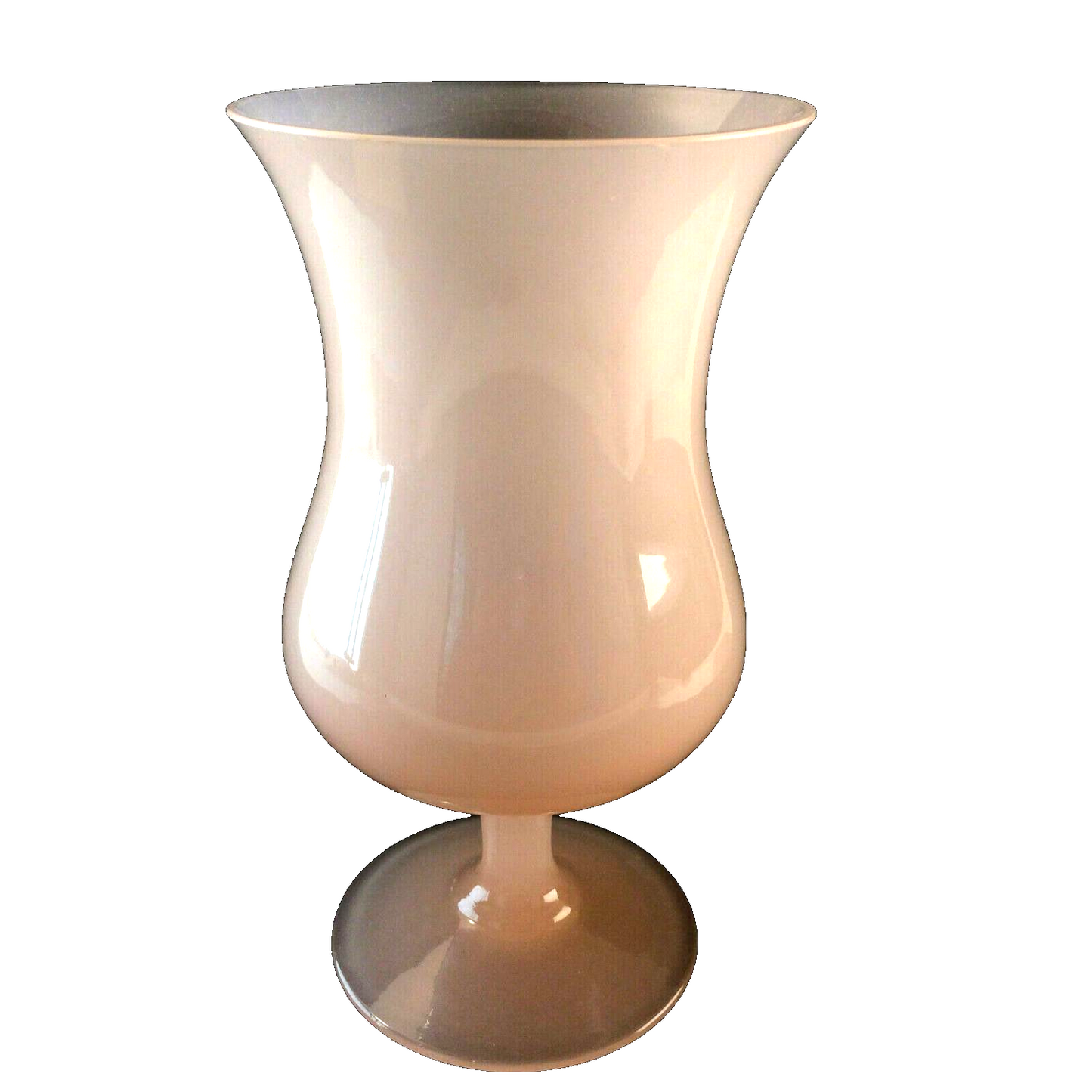 Vintage Vase rosa 50er 60er Rose 20,5 cm Vase Glas Pokal