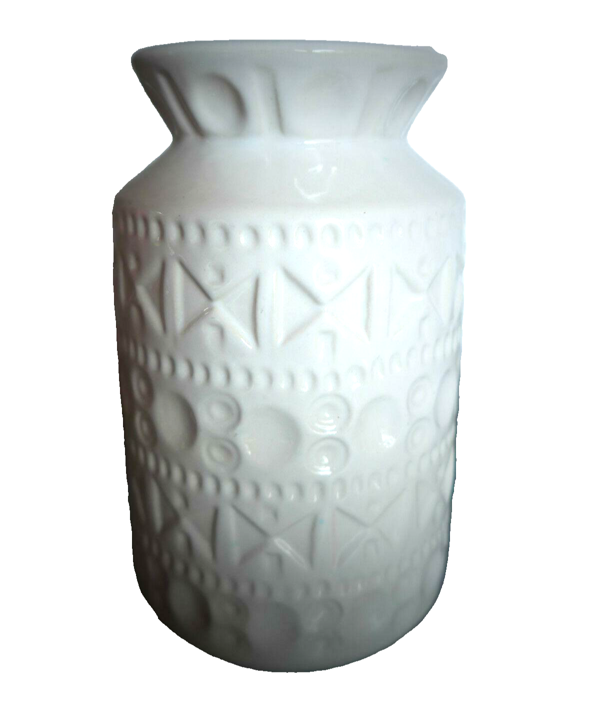 BAY Vase Nr. 603 / 14 BODO MANS weiß H 14,3 cm 60er WGP Pottery Dekoration