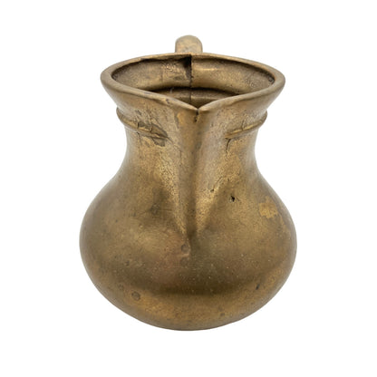 MESSING Vase Messingvase H 11  cm Kanne Vintage 50er 60er Krug Vase Dekoration