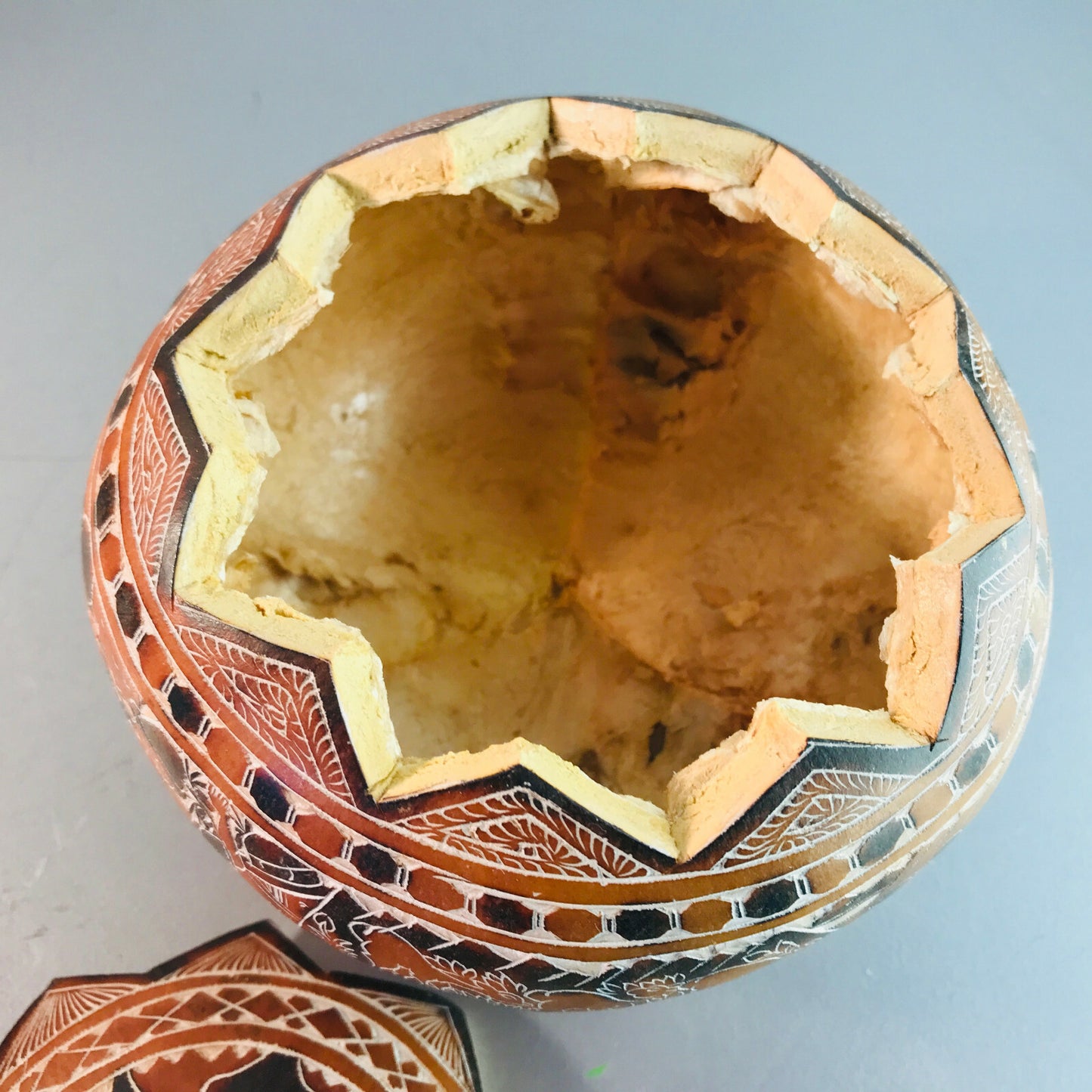 Deckeldose DOSE rund Schmuckdose Schatulle 12 cm Kürbis