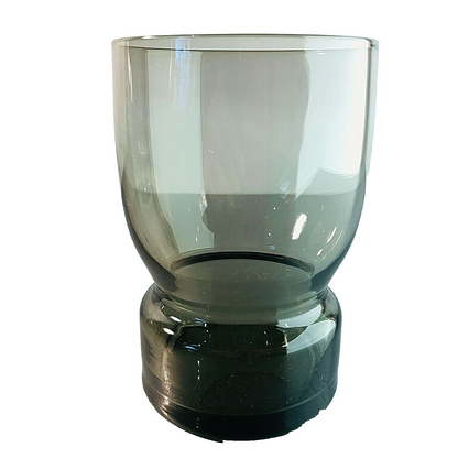 Rauchglas Wasserglas Glas 10,6 cm Vintage Trinkglas MID CENTURY 70er