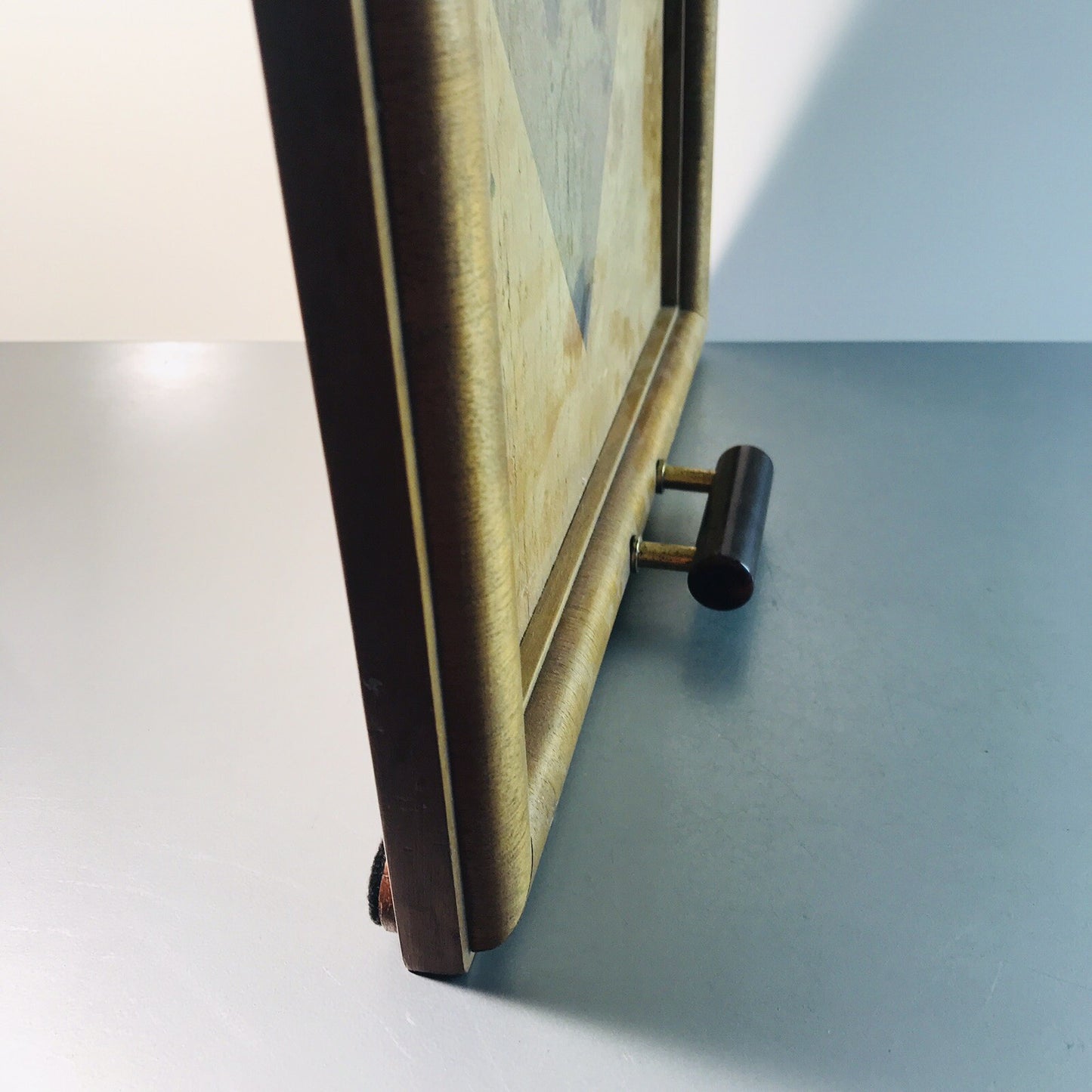 Art Déco 40er 50er 60er Tablett 48,5 x 33,7 cm HOLZ Holztablett 