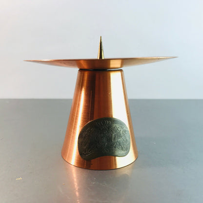 Kerzenständer Kupfer Kerzenhalter Stumpenkerzen 50er 60er  VINTAGE