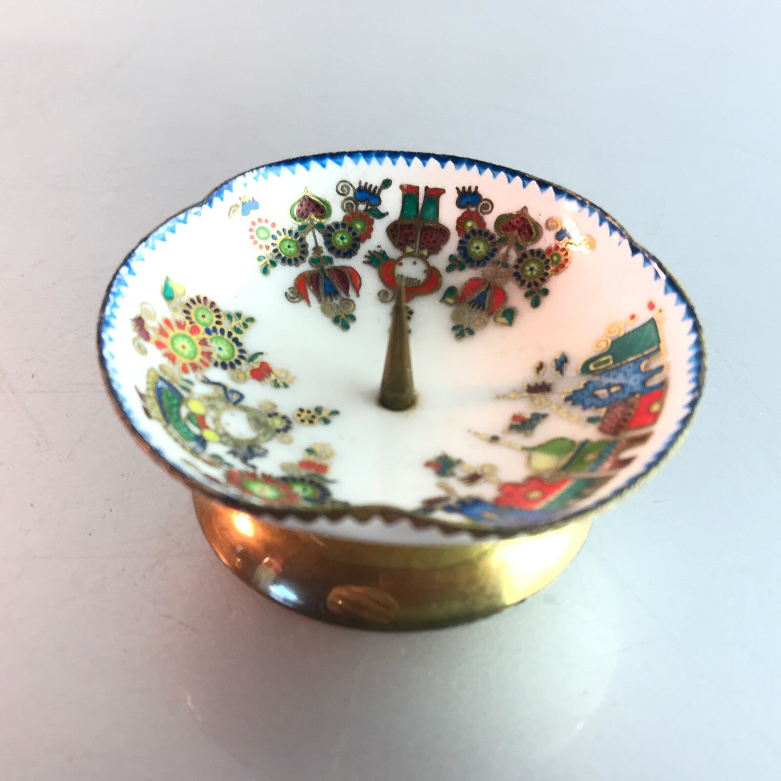 STEINBÖCK Austria Emaille emailliert Kerzenhalter Kerzenständer 7,5 cm