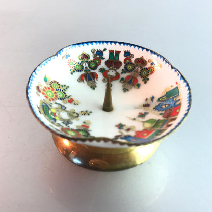 STEINBÖCK Austria Emaille emailliert Kerzenhalter Kerzenständer 7,5 cm