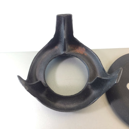 Gusseisen FONDUE Topf Stövchen Rechaude Eisen Vintage Danish Design 60er