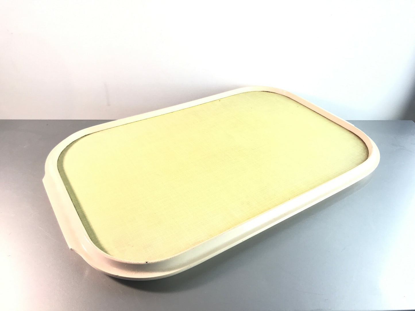 MID CENTURY 50er 60er Tablett  49 x 32 cm mit Muster Kunststoff 70er