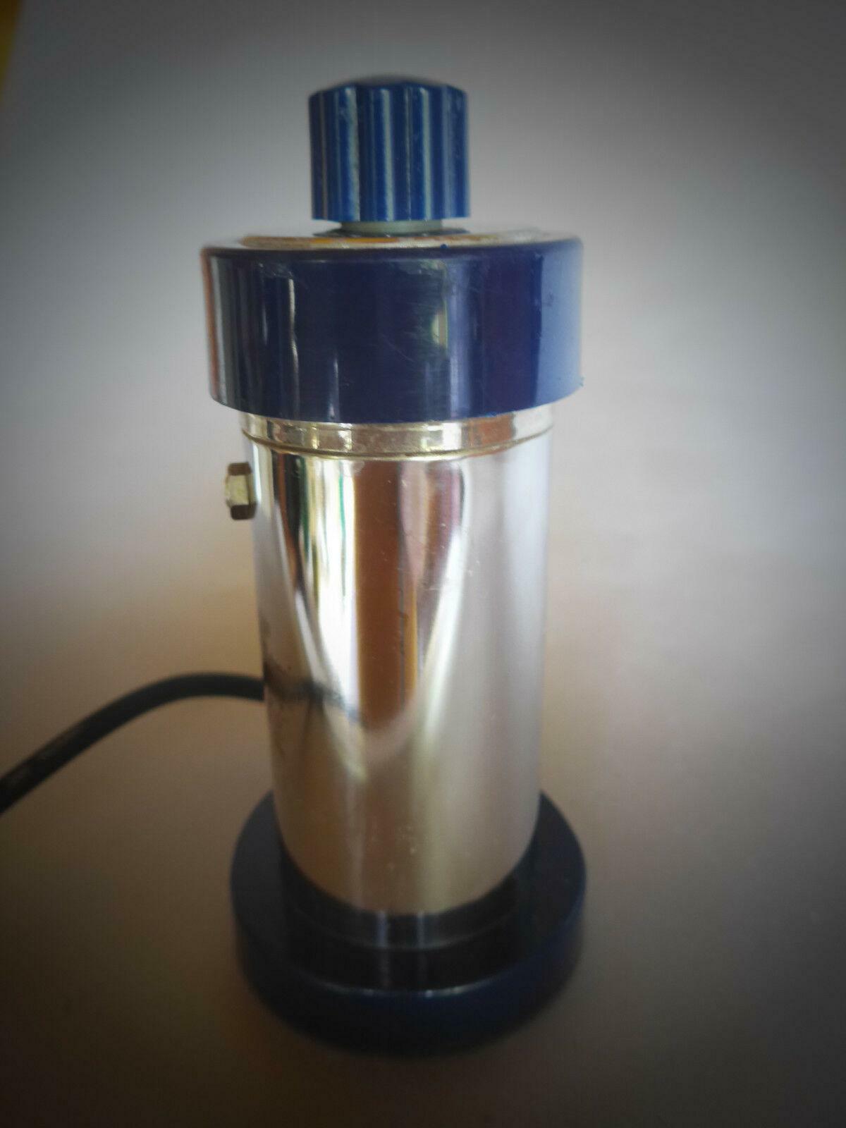 Velox Ferrara PATENT Espressokocher blau elektr. 2 Tassen 70er Italy