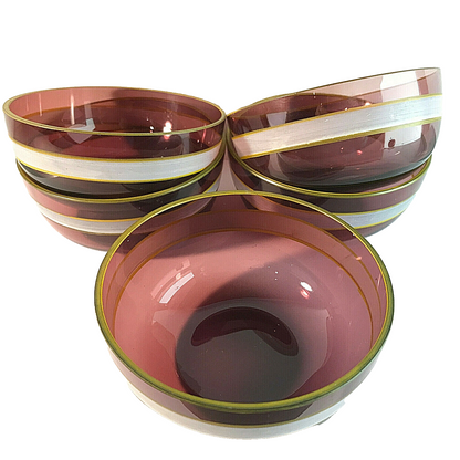Lila Schälchen Schale 10,3 cm 50er 60er Vintage MID CENTURY Schüssel 