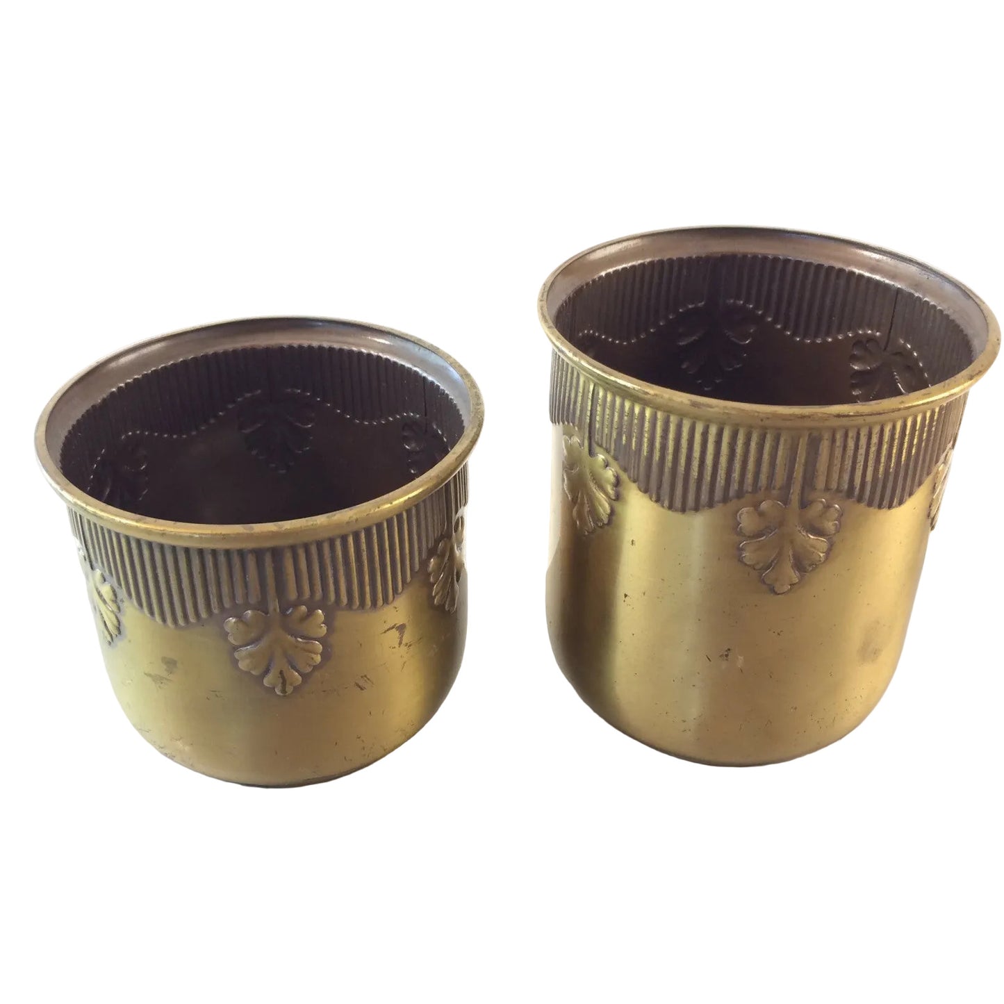 WMF Art Déco Becher 30er 40er 50er VINTAGE Messing 7 cm Straußenmarke