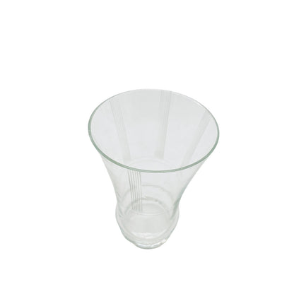 Wasserglas 10,2 cm beschliffen Rauten Schliff 50er 60er Glas (Einzelglas)