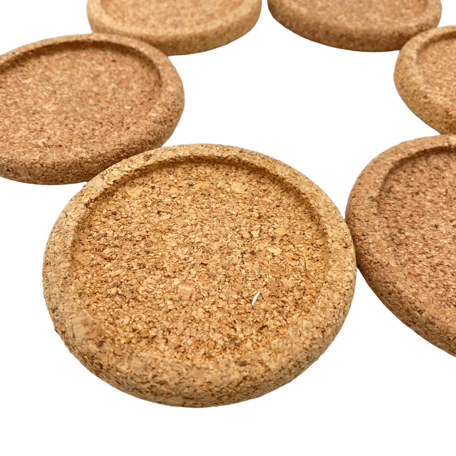 Untersetzer KORK Gläser Sektgläser Weingläser SET Teegläser D 6,5 cm (innen)