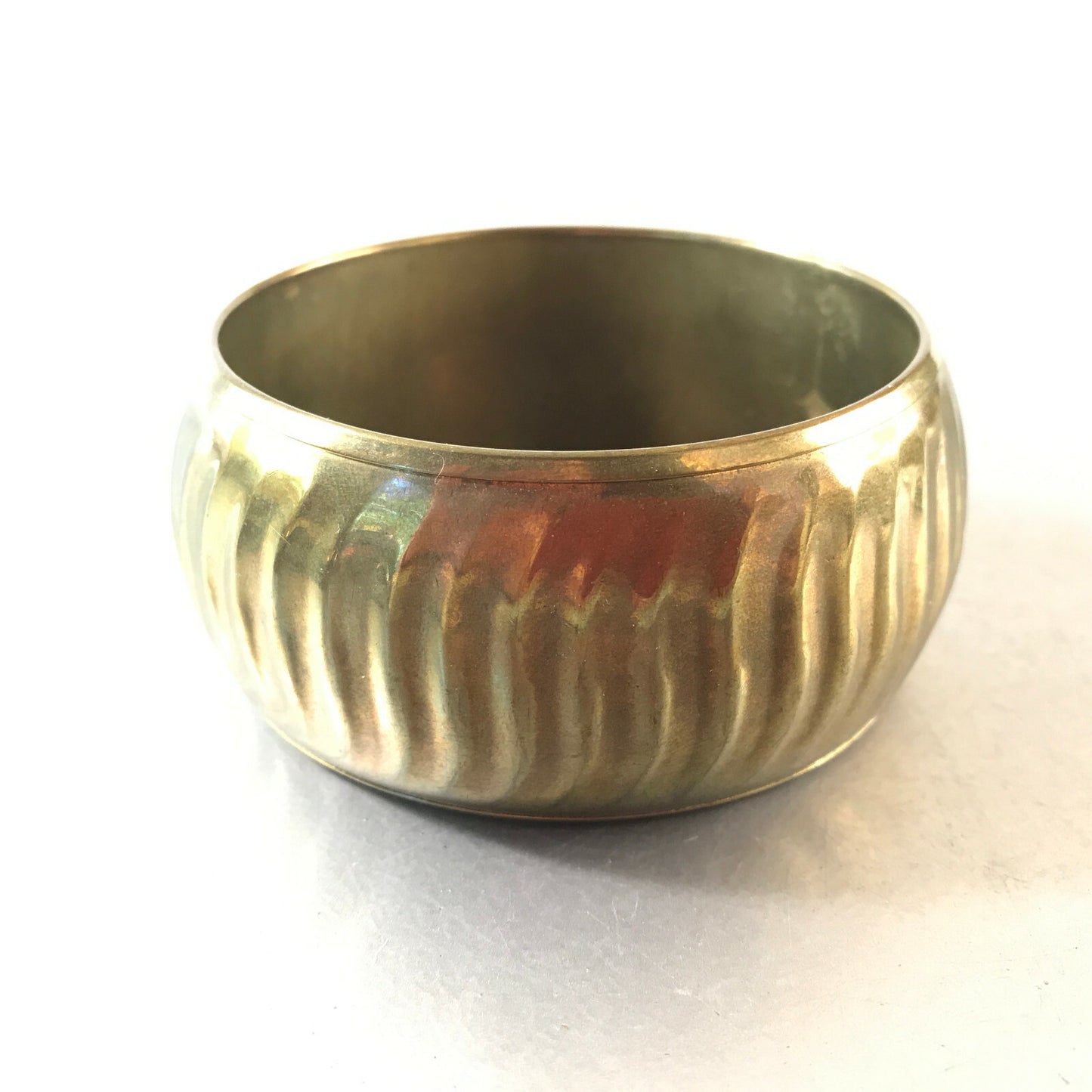 ARMREIF Vintage Messing innen D 6,5 cm Armring 60er 70er Vintage