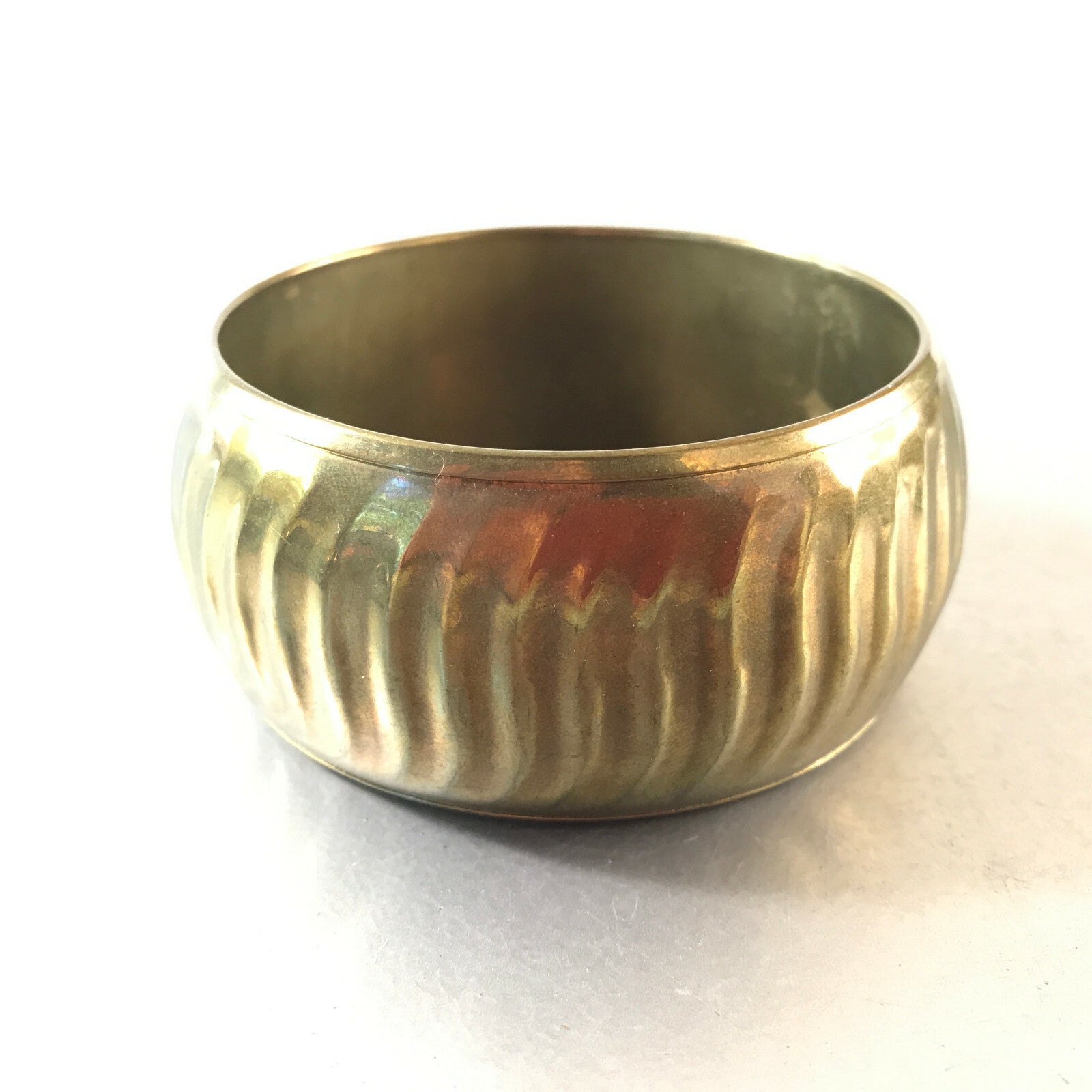 ARMREIF Vintage Messing innen D 6,5 cm Armring 60er 70er Vintage