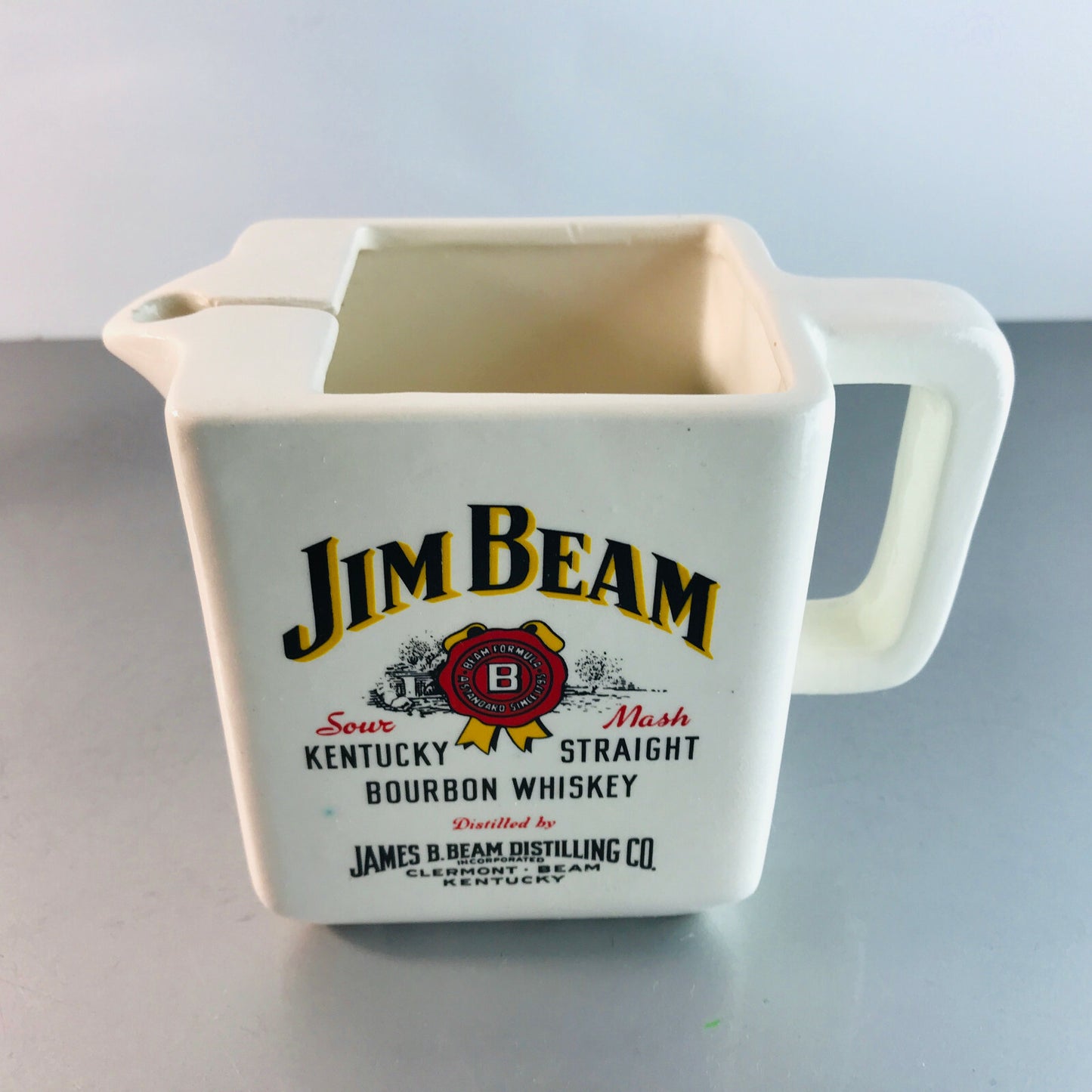 JIM BEAM Kännchen Kanne 10,5 cm zum Mischen Mixen Vintage 60er Keramik
