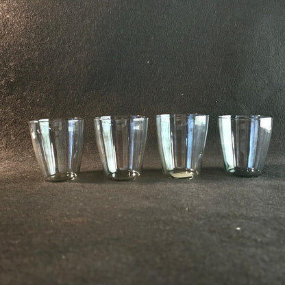 Vintage Schnapsgläser 50er 60er irisierend MID CENTURY Glas 5 cm