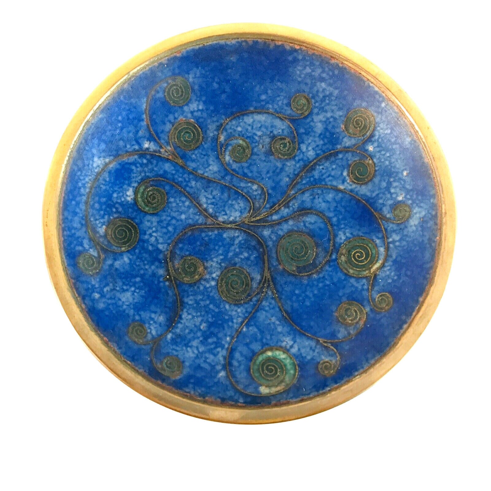 Käthe RUCKENBROD Teller Emaille 50er 60er Stegemaille Cloisonne Emaile