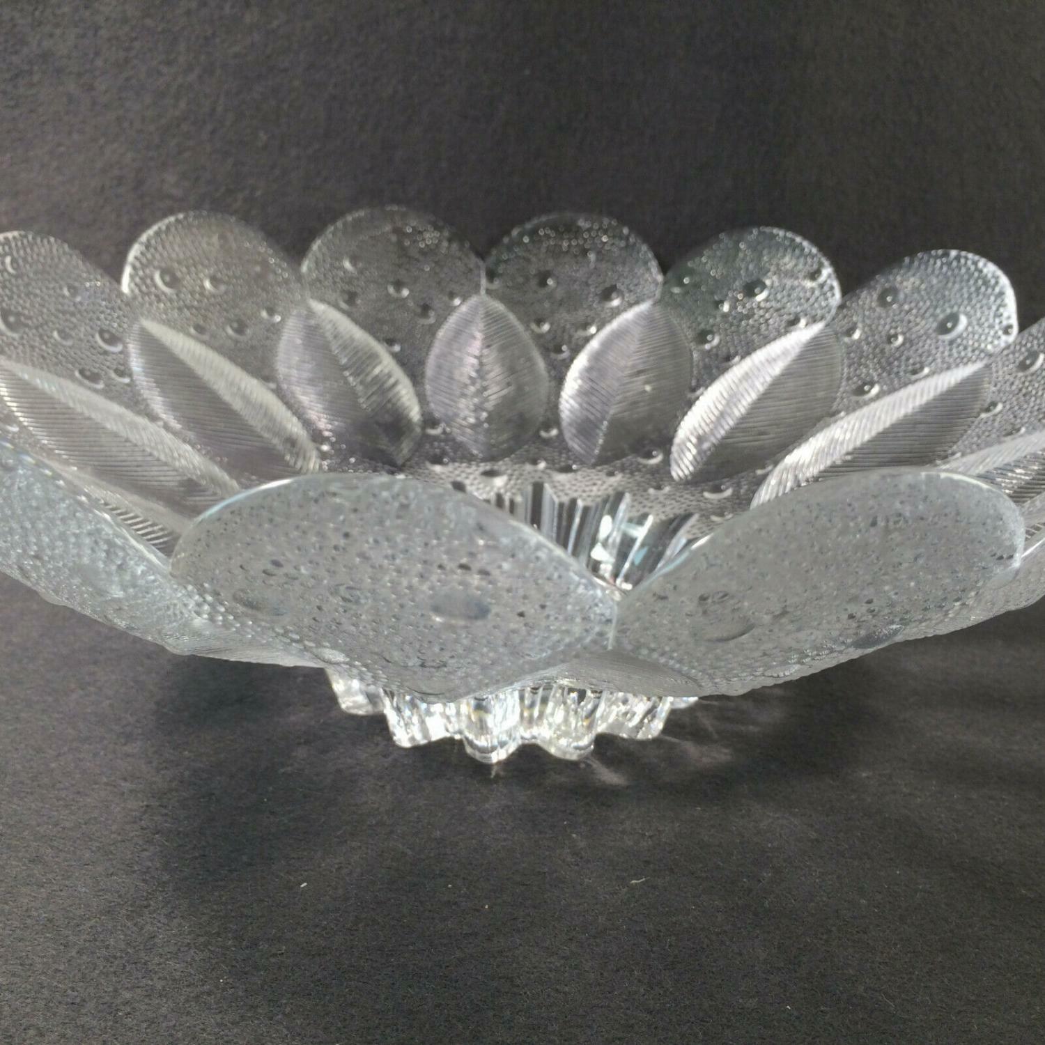 Vintage Glas Schale 27 cm Entw. R. Koschnick  Schüssel 50er 60er MEDEA