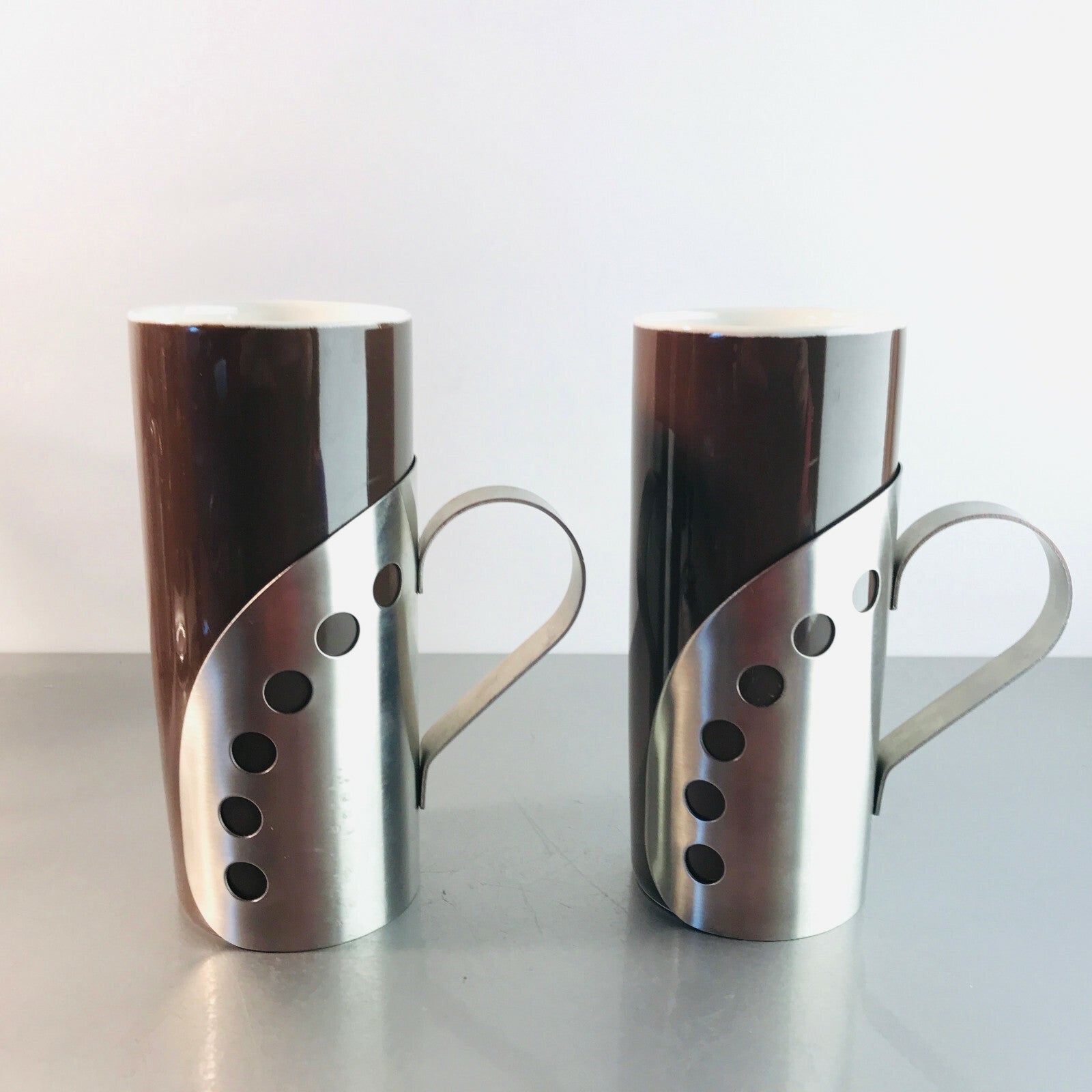 Schokoladengläser heiße Schokolade Kaba 2er Set braun 14,2 cm Porzellan