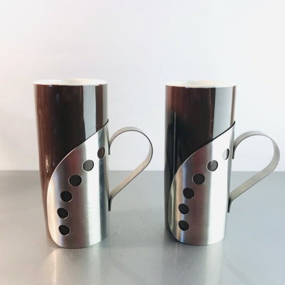 Schokoladengläser heiße Schokolade Kaba 2er Set braun 14,2 cm Porzellan